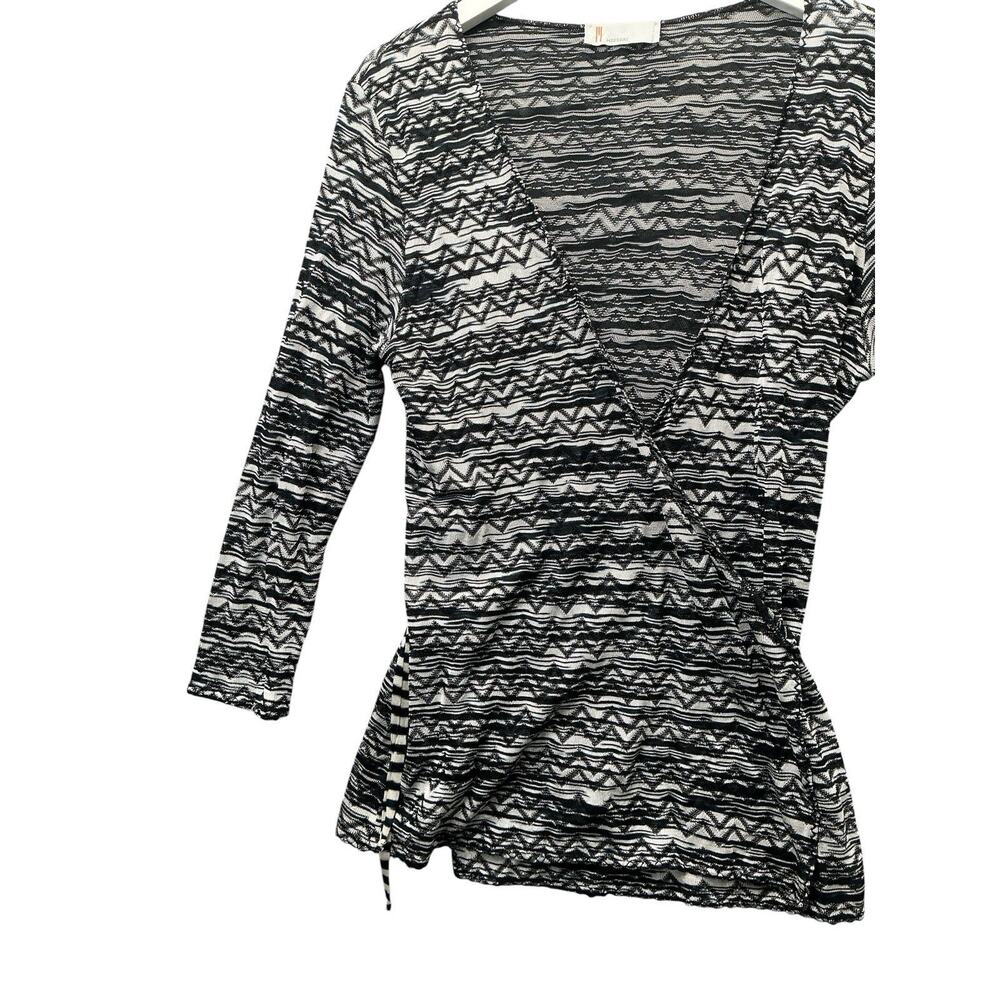 Missoni Zig Zag Chevron Open Front Knit Cardigan Sweater Size Small Multicolor - Picture 3 of 13